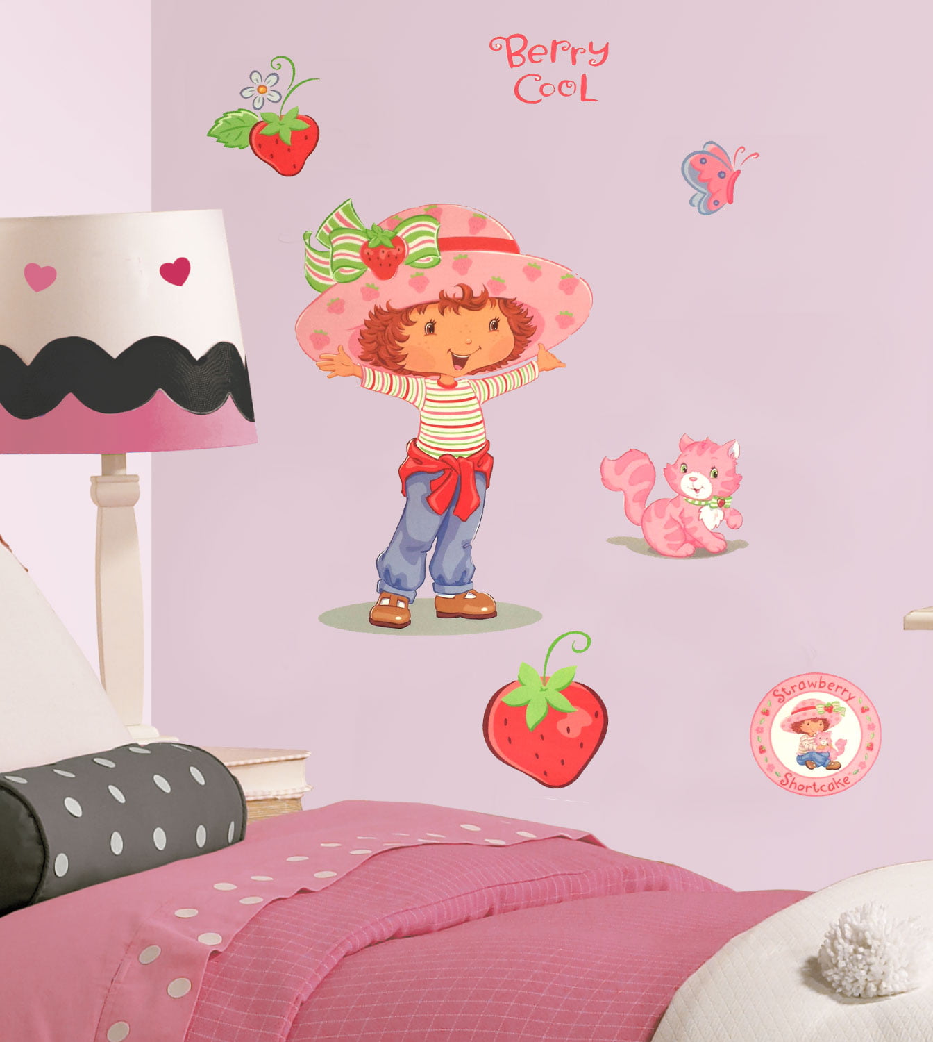 4PC/set Pink strawberry cake Decorative Stickers – The Pink Room Co.