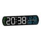 thumbnail image 5 of Reloj despertador digital Reloj digital Práctico Fácil de leer Versátil Regalo de cumpleaños Blanco, 5 of 9