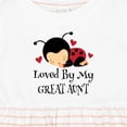 thumbnail image 4 of Inktastic Loved by My Great Aunt Girls Baby Dress, 4 of 5