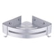 thumbnail image 1 of Estante de esquina para baño, estante de pared de aluminio para ducha y baño, champú para baño. Triángulo de plata, 1 of 8