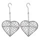 thumbnail image 1 of 2 piezas de cesta colgante de flores en forma de corazón, colgante de hierro Retro para decoración del hogar kaili Sencillez, 1 of 5