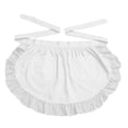 thumbnail image 1 of Delantal de cintura para cocina, restaurante, 100 % algodón, estilo bistró, con bolsillos, para niña y mujer., 1 of 5