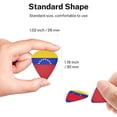 thumbnail image 4 of 6pcs Set Venezuelan Flag Guitar Picks Plectrums for Bass Electric Guitar Acoustic Guitar Lovers Guitarists, 4 of 7