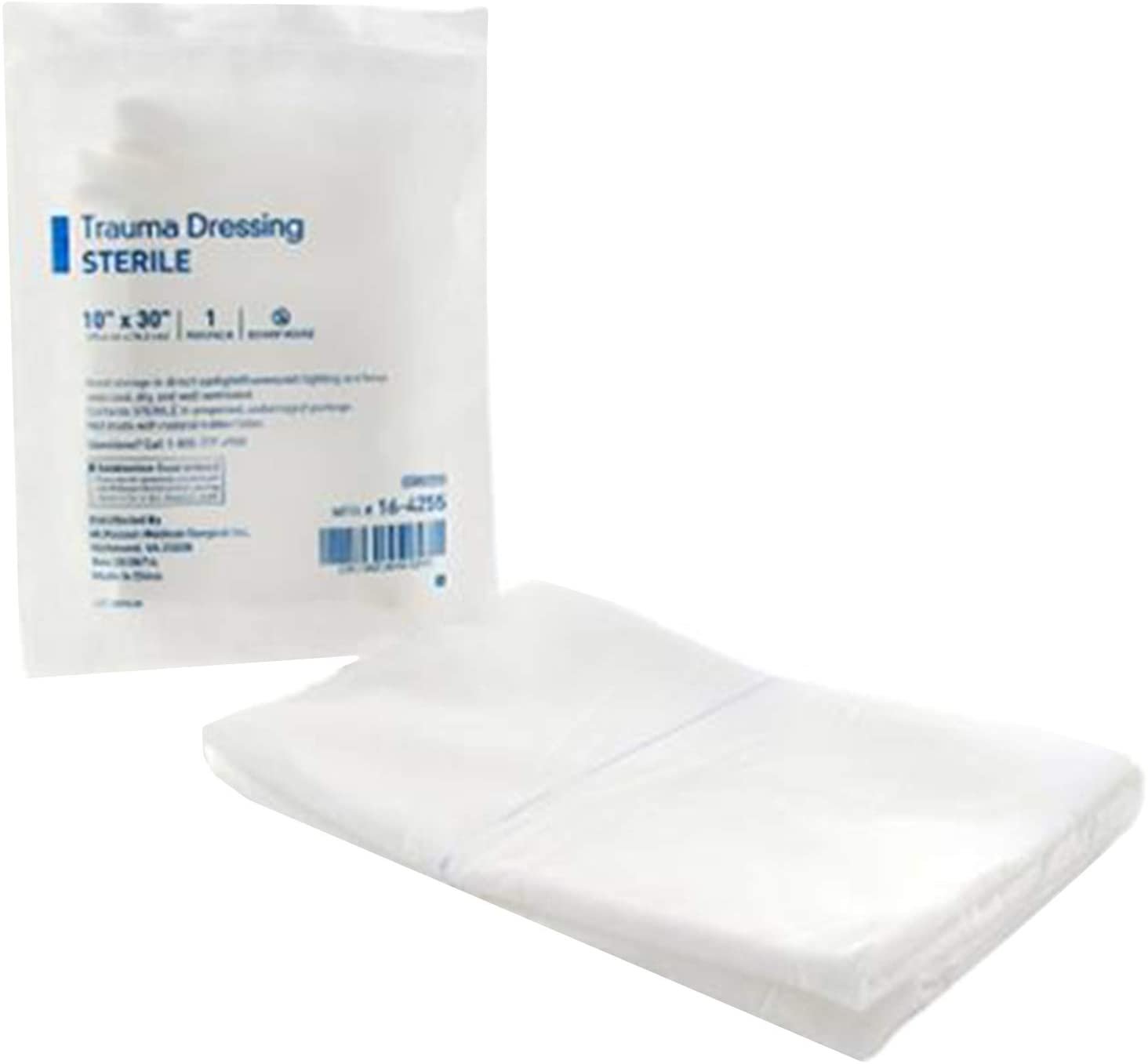 Case of 72 Trauma/Burn Towel Dressing 20" x 30". Burn Sheets Sterile