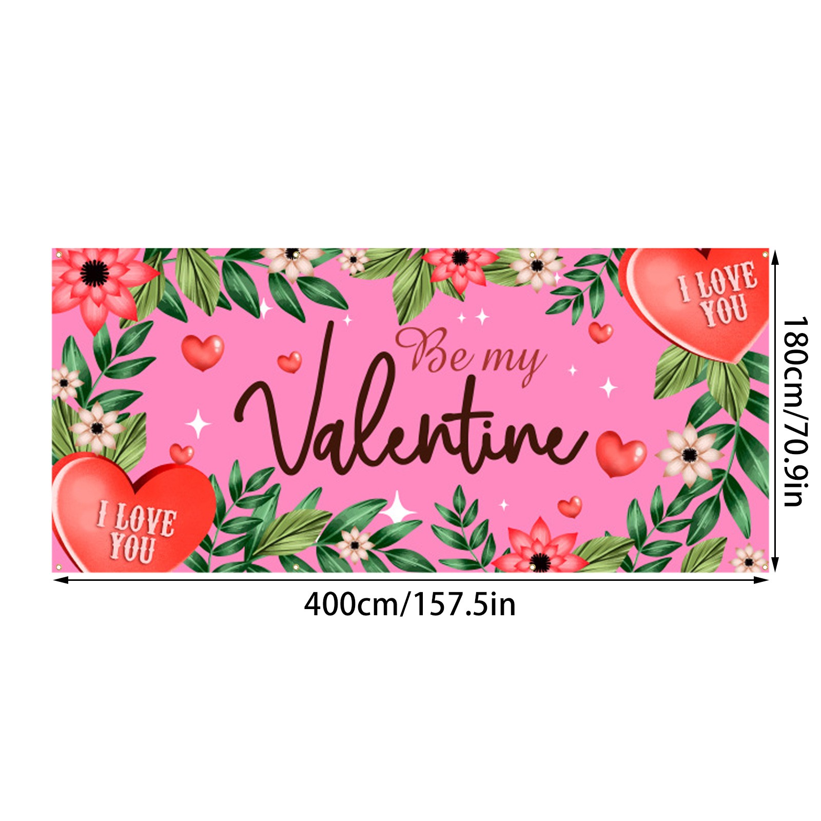 Valentines Day Garage Door Banner Valentines Day Wall Banner Background ...