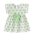 thumbnail image 1 of KYAIGUO Robe Sans Manches pour Bébé Fille Robe d'Été Décontractée Robe de Princesse Jupe à Volants 1-4T, 1 of 8