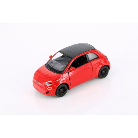 Fiat 500e, Red - Kinsmart 5440D - 1/28 Scale Diecast Model Car