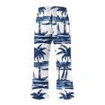 thumbnail image 5 of LEBONYARD Women's Wide Leg Trousers,Womens Trouser Pants,Women Casual Pants Straight Leg Drawstring Elastic Waist Loose Comfy Trousers with Pockets Blue S, 5 of 5