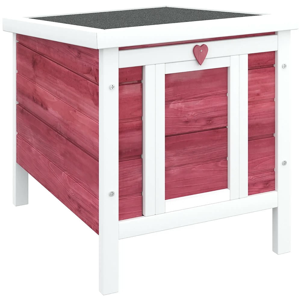 Resenkos Rabbit Hutch, Duck Cage Hutch,Rabbit Coop, Small Wooden Rabbit Hutch Bunny Cage Guinea Pig Cage Duck House Dog House, Red