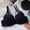 Black, variant on MGDXOX Women Crisscross Thin Strap Floral Lace Underwire Bra Push Up Side Smoothing Elegant Everyday Bra Pink 85C