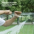 thumbnail image 6 of Clear Tarps Heavy Duty 14Mil Waterproof Double Sided Tarps with Grommets Tarpaulin Greenhouse Tarps for Camping Patio and Pavilion, 6 of 11