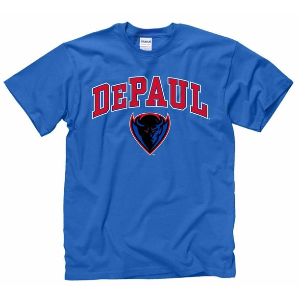 NCAA - DePaul Blue Demons Arch & Logo Gameday T-Shirt - Royal - Walmart