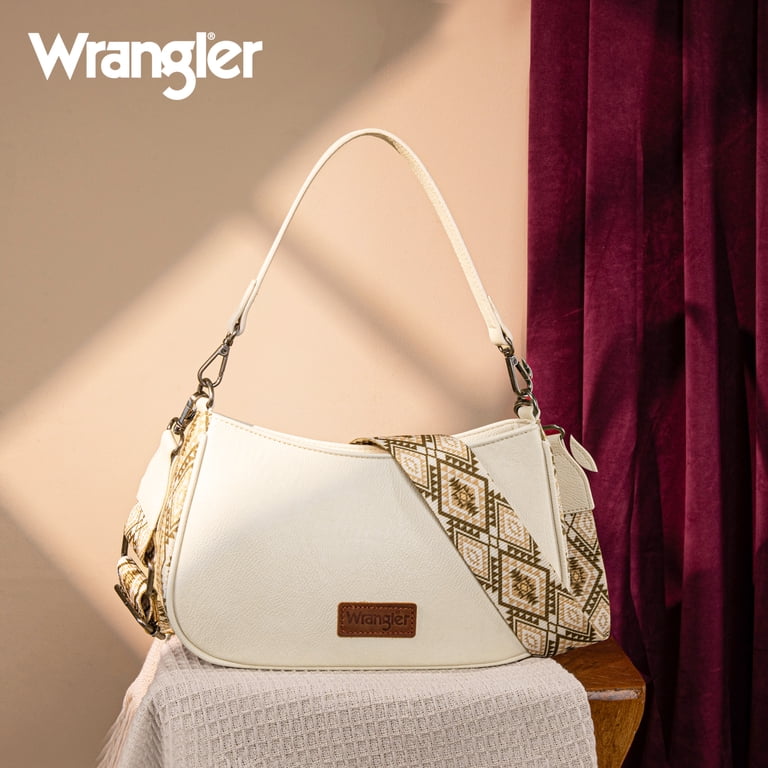 Wrangler Hobo Purse with Detachable Strap, Beige photo 5