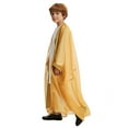 thumbnail image 5 of lnmuld Kids Coats Elegant Arabic Thobe Traditional Kaftan Robe Set for Teenage Boys with Long Sleeve Embroidered Design Solid Color Size:13-14 Years, 5 of 9