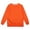 Orange, variant on HAOTAGS Kids Round-Neck Long-Sleeve Sweatshirts (Ages 1 to 13) Lightweight, Soft Pullover Top for Boys and Girls Blue Size 3T