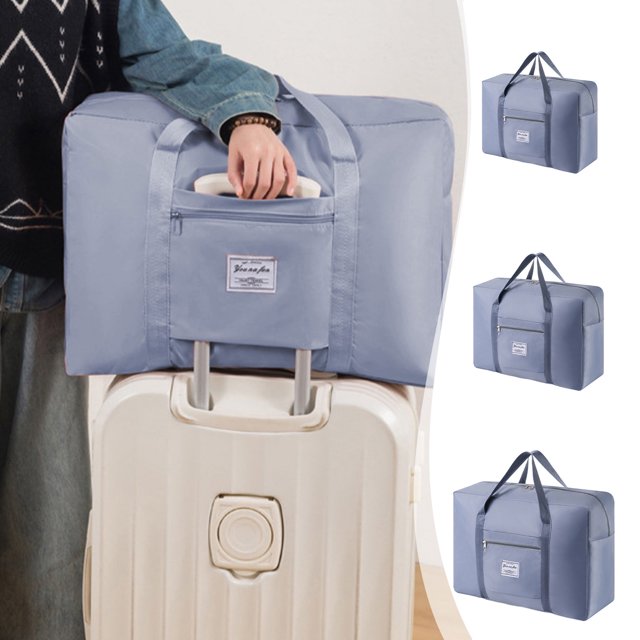 Bolso de viaje plegable, Bolsa de viaje compacta, Capacidad 40L, Diseño para mujer, Para viajes largos, Mochila resistente, Terciopelo suave, Para oficina/viaje, Equipaje plegable, Viajar Blahzhy