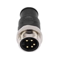 thumbnail image 1 of Marine Resistor Terminator, 5 Pin 7/8in Thread Heat Resistant ABS For NMEA 2000 Male Terminator For Industrial Automation ANGGREK Descripción de la referencia, 1 of 5