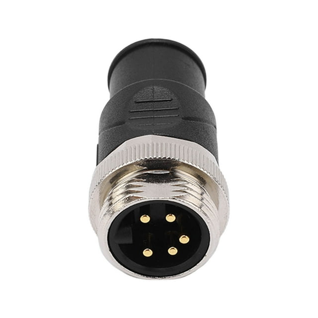Marine Resistor Terminator, 5 Pin 7/8in Thread Heat Resistant ABS For NMEA 2000 Male Terminator For Industrial Automation ANGGREK Descripción de la referencia