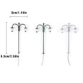 thumbnail image 4 of Advancent Modelo de lámpara de vía férrea, escala 1:87, tamaño de camino, accesorios de paisaje, cabezas, farola de Metal LED decorativa para Artesanía Verde (luz blanca) Advancent HA066884-05, 4 of 6