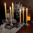 thumbnail image 2 of 6 Pack Battery Operated LED Candles with Remote and Timer for Wedding Decor Ivory Real Wax Flickering Warm White Light, 2 of 4