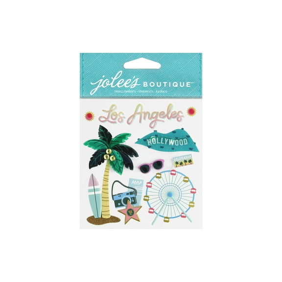 Jolee's Boutique Themed Embellishments 9/Pkg-LA Travel