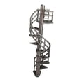 thumbnail image 4 of arctrm 1/64 Scale Staircase Model Decorative Diorama Scene Model Furniture Attic Ladder, 4 of 9
