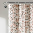 thumbnail image 4 of Navy Weeping Flower Shower Curtain-Fabric Floral Vine Print Design, x 72, 4 of 5