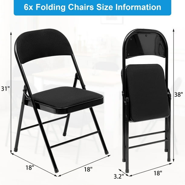 Metal folding chairs walmart sale