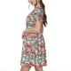 thumbnail image 2 of Balery Pink Flamingo Vestidos sueltos de manga corta para mujer, vestidos de verano 2025, vestidos casuales de corte A con vuelo., 2 of 6