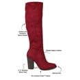 thumbnail image 2 of Journee Womens Kyllie Wide Calf Stacked Heel Knee High Boots, 2 of 3