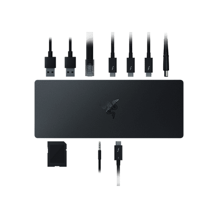 Razer - Thunderbolt™ 4 Dock with Chroma RGB Lighting - Black