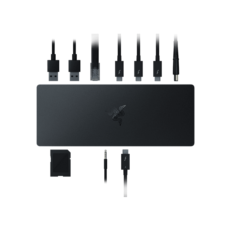 Razer Thunderbolt 4 Dock: Thunderbolt 4 Certified - 10 Ports in One - Dual  4K or Single 8K Video Output - Future-Proof & Backward-Compatible - RGB  Lighting - Chroma 