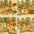 thumbnail image 6 of Tiny Resin Christmas Scene Village Houses Town with Warm White LED Light Battery Operate Christmas Ornamnet, 6 of 7