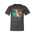 thumbnail image 2 of Wild Bobby, Hooked For Life Matthew 4:19 Quotes, Inspirational/Christian, Men's Graphic Tees, Heather Black, Small, 2 of 3