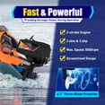 thumbnail image 3 of HANGKAI 55CC 2 Stroke 3.6HP Outboard Motor Fishing Boat Engine Water Cooling Air Cooling CDI System Outboard Boat Motor Short Shaft 2600W Boat Motor, 3 of 13