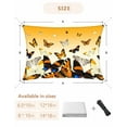 thumbnail image 6 of Sun Shade Sail 8x10Ft Rustic Farm Orange Gradient Butterfly Uv Block Sunshade Canopy Outdoor Shade Cover Rectangle Shade Cloth For Patio Garden Yard Deck Pergola, 6 of 6