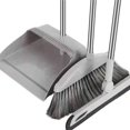 thumbnail image 2 of 2X Juego de Escoba y Recogedor, Limpiaparabrisas, Limpieza del Hogar, Juego de Limpieza con Manejar para Vestíbulo, Hogar, Limpieza de Cocina, Gris, 2 of 2