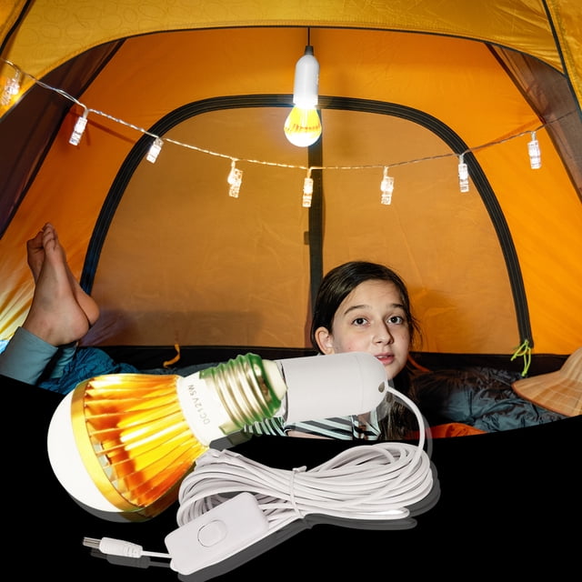 Bombilla de bola LED E27 DC 12V 5W Bombilla de luz de alto brillo antideslumbrante para RV Camping