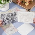 thumbnail image 3 of Happy Birthday Background Embossing Folder Words Vintage Vintage Plastic Template Stencils for Card Making Tool DIY Handmade Scrapbooking Paper Craft Album Stamps 1pc, 3 of 6