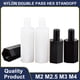 thumbnail image 2 of M2 M2.5 M3 M4*L+6mmBlack White Nylon Hex Male Standoff Spacer Pillar PCB Motherboard Fixed Nylon Standoff Spacer Pillar20-100Pcs, 2 of 5