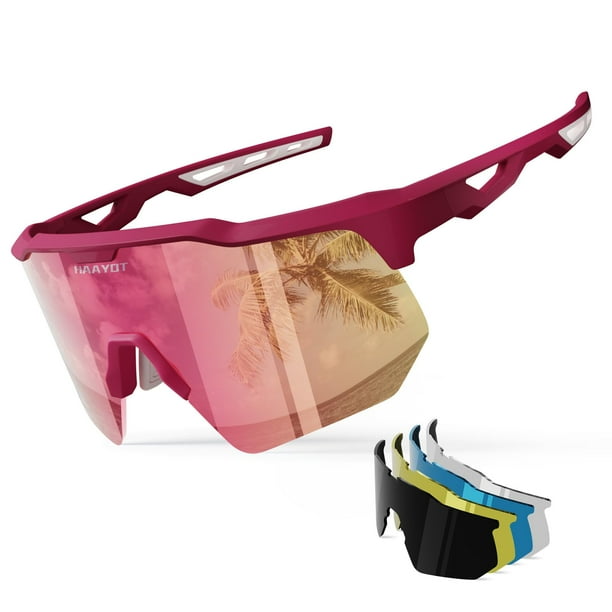 Gafas Deportivas de Sol HAAYOT Polarizadas para Ciclismo con 5 Lentes