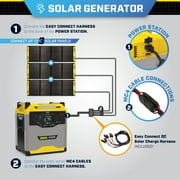 Champion Power Equipment 3276-Wh Power Station 3200/1600-Watt Portable Lithium-Ion Battery Solar Generator