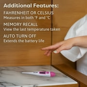 Microlife Digital Basal Thermometer 1/100th Accurate for Fertility Prediction and Ovulation Tracking