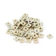 thumbnail image 2 of M3x5.5x2mm Zinc Plated Square Machine Screw Nuts Brass Tone 50Pcs, 2 of 4