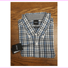 BOSS Checked slim-fit shirt in Oxford cotton Medium Blue Size XL