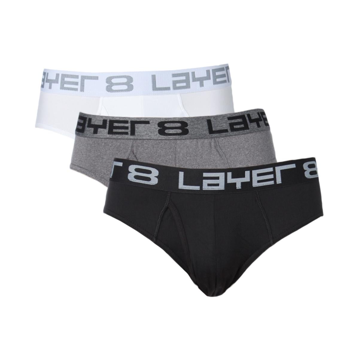 Layer 8 Mens 3 Pack Everyday Low-rise Br 