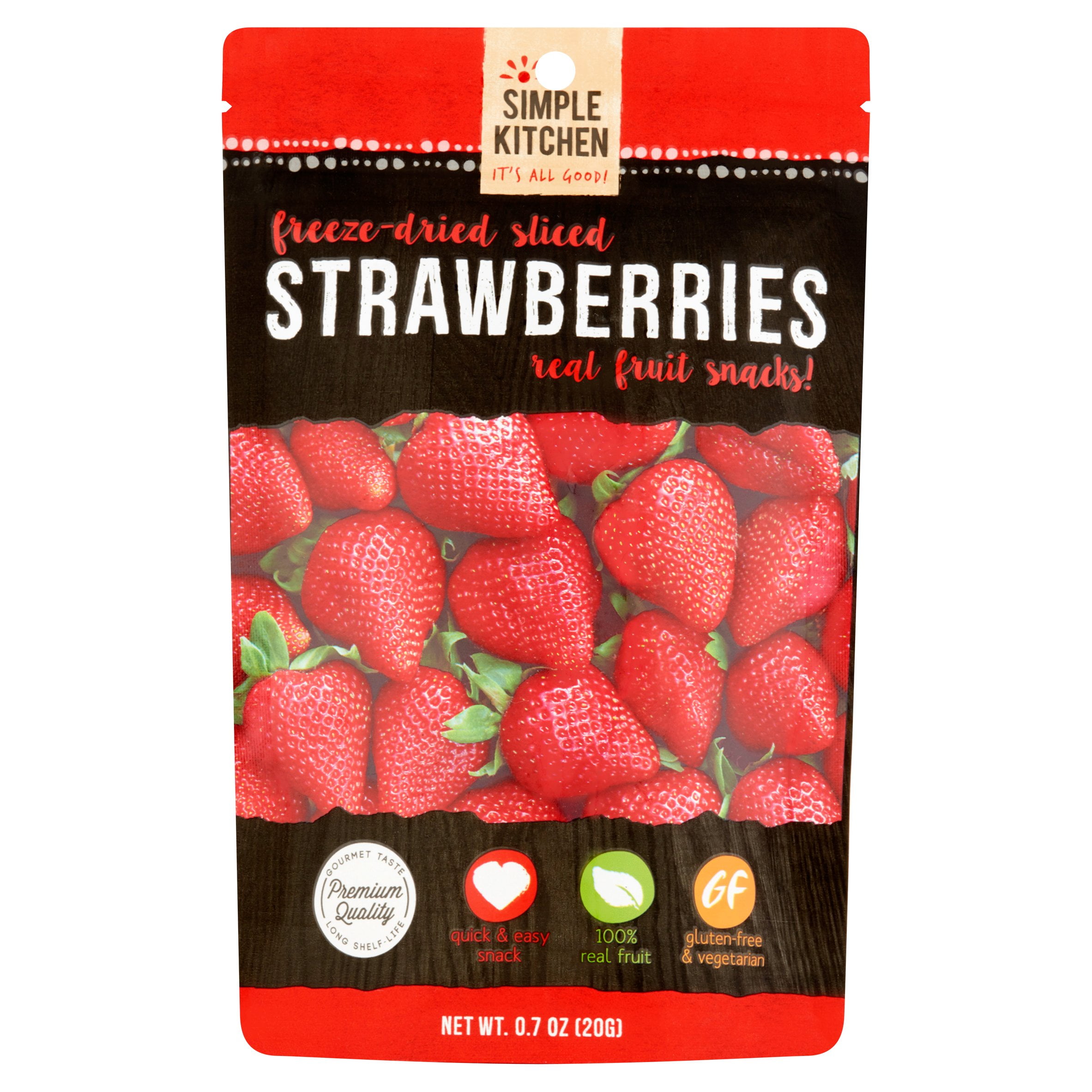 Simple Kitchen Strawberries Frz Drd,1.4 Oz (Pack Of 6)