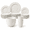 White, variant on Homienly White Dinnerware Set, 35-Piece Wheat Straw Tableware for 7, Plates Bowls & Cups, Lightweight Reusable Unbreakable Dishes, Microwave & Dishwasher Safe, Wedding & Holiday Hosting