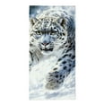 thumbnail image 6 of ZFLMY Snow Leopard 100% Polyester Soft Bath Towel for Bathroom Hotel Gym and Spa, Absorbent Hand Towels for Kitchens and Showers, 29.5x13.8 inches 29.5x13.8in, 6 of 6