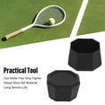 thumbnail image 4 of 2Pcs Tennis Racket Butt End Cover Caps, Tennis Racket Silicone End Cover Racket Handle End Cap for Racquetball Racket Black, 4 of 9